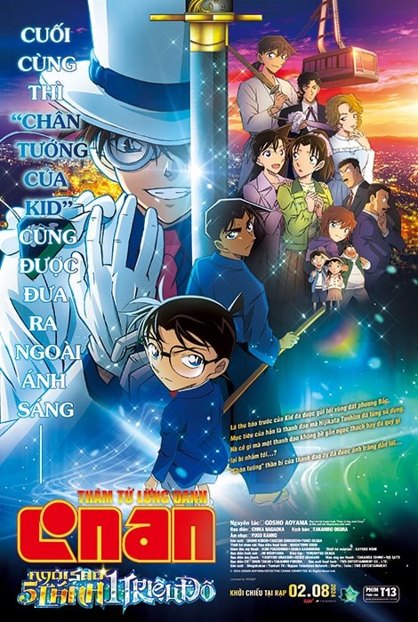 DETECTIVE CONAN: NGÔI SAO 5 CÁNH 1 TRIỆU ĐÔ